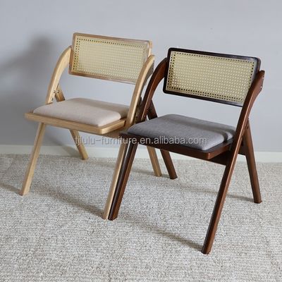 Houten rottang vouwwoning Eetkamer Stoelen Moderne design stijl voor eetkamer meubels en massief houten constructie