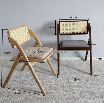 Houten rottang vouwwoning Eetkamer Stoelen Moderne design stijl voor eetkamer meubels en massief houten constructie