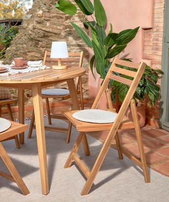 Stevige opvouwbare houten stoel voor Nordic Design Hotel en Restaurant