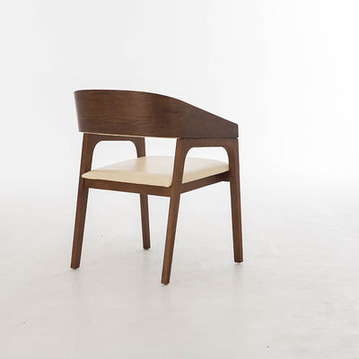 Nordic Solid Wood Design Presidentstoel Zwart Lederen Meubelen Opmerking fauteuil Stoel Voor Restaurant Garantie Eén Jaar