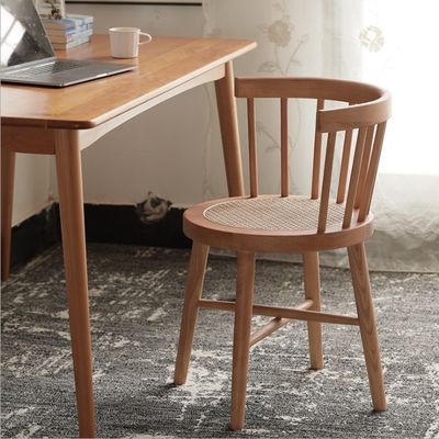 Eetstoel van massief hout Nordic Good Design Antiek restaurantmeubilair met moderne stijl in 55cm*40cm*74cm