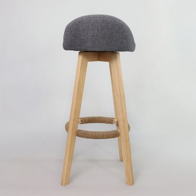 Moderne stijl antieke gepoleerde houten krukken leer bar stoel voor bar tafel eetkamer en bar functie