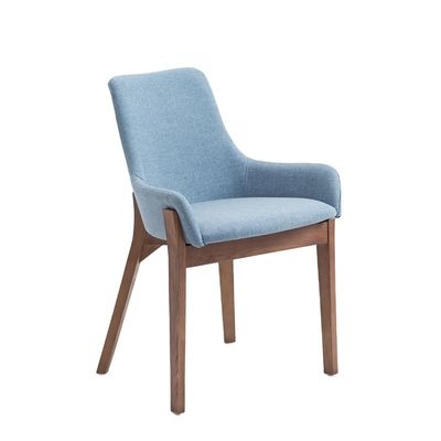 Home Meubelen Maleisië Rubber Hout Bibliotheek Eetstoelen met luxe ronde rug
