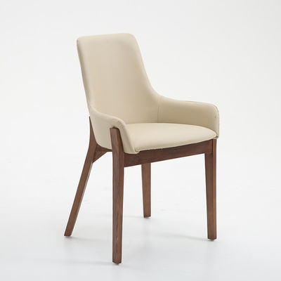 Home Meubelen Maleisië Rubber Hout Bibliotheek Eetstoelen met luxe ronde rug