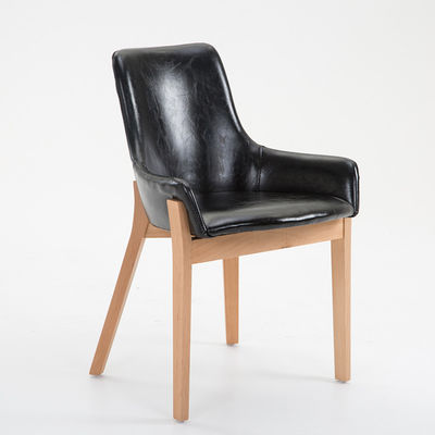 Massivhouten benen gesneden frame Birch Hout Hotel eetstoelen met gepoleerde stoelen