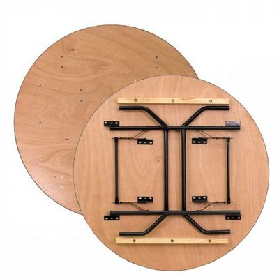 Ontwerp Ronde Houten Banket Bruiloft Opvouwbare Boerderij Tafel Eetkamer Tafel voor Evenementen Huur en Eetkamer Meubelen