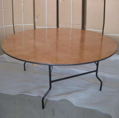 Ontwerp Ronde Houten Banket Bruiloft Opvouwbare Boerderij Tafel Eetkamer Tafel voor Evenementen Huur en Eetkamer Meubelen