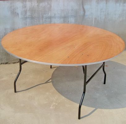 Ontwerp Ronde Houten Banket Bruiloft Opvouwbare Boerderij Tafel Eetkamer Tafel voor Evenementen Huur en Eetkamer Meubelen