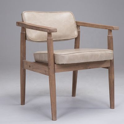 Vintage stijl antieke massief houten armleuning Cafe Restaurant Leisure Lounge Vintage stoel met OEM service geaccepteerd