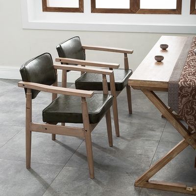 Vintage stijl antieke massief houten armleuning Cafe Restaurant Leisure Lounge Vintage stoel met OEM service geaccepteerd