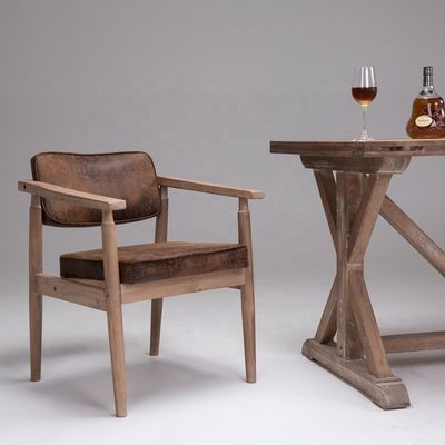 Vintage stijl antieke massief houten armleuning Cafe Restaurant Leisure Lounge Vintage stoel met OEM service geaccepteerd