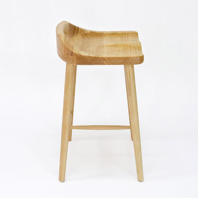 Rubberen houten frame Antieke massieve houten barstoel Houten barstoelen voor bartafel in post Verpakking en materiaal