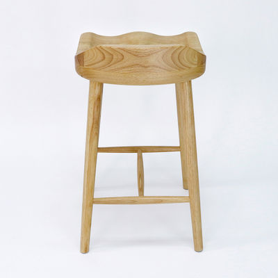 Rubberen houten frame Antieke massieve houten barstoel Houten barstoelen voor bartafel in post Verpakking en materiaal