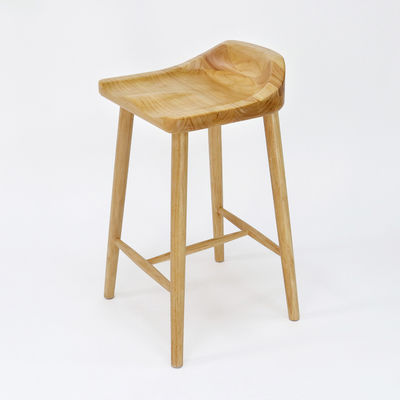 Rubberen houten frame Antieke massieve houten barstoel Houten barstoelen voor bartafel in post Verpakking en materiaal