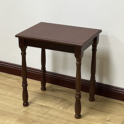 Natuurlijke of donkere walnootkleur Houten eettafel voor antiek restaurant