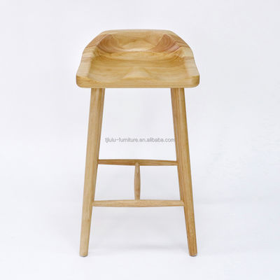 W43*D42.5*H74CM Antieke barstoel van massief hout Hoogste stoel Houten stoel