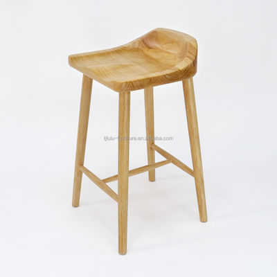 W43*D42.5*H74CM Antieke barstoel van massief hout Hoogste stoel Houten stoel