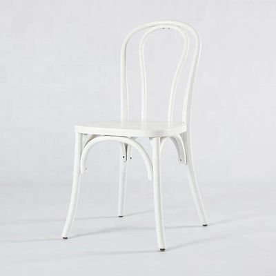 Chinees mahonie en rotan Materiaal Noordse huishoudelijke meubels Houten raam Banket Eetstoel met stapelbaar massief hout