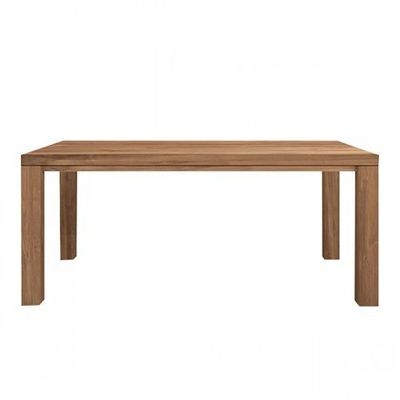 Houten eettafel met modern ontwerp en milieuvriendelijke materialen