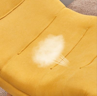 Moderne lounge stoelen voor eetkamer/woonkamer Solid Wood Stof slak stoel Lazy sofa