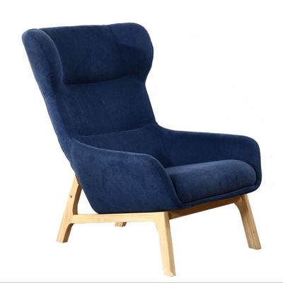65cm*52cm*93cm Moderne loungestoel met Assurance en solide houten benen in rood/geel/groen/blauw/wit/koffie/grijs/roze