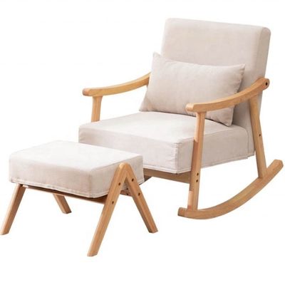 Woonkamermeubilair Europese stijl Houten gepoleerde massief houten schommelbank stoel met postpakket