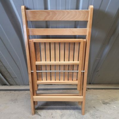 Materiaal van massief hout dekking Nordic Design Opvouwbare eetstoel voor restaurant Hotel Algemeen huismeubilair