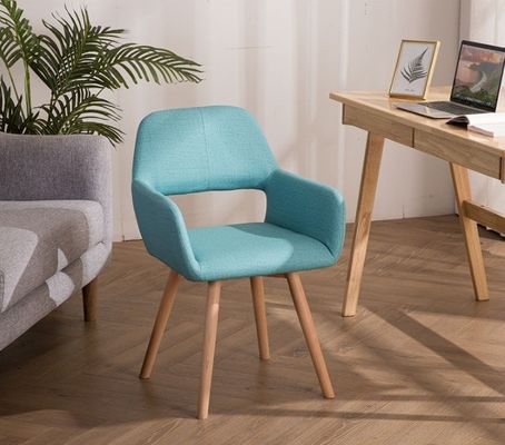 Eetkamermeubilair van massief houten benen Nordic Kleurrijke gepoleerde eetstoel voor klantvereisten