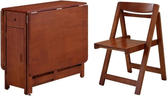 Volledig hout Nordic Design opvouwbare eetstoel in natuurlijke/aanpasbare kleur