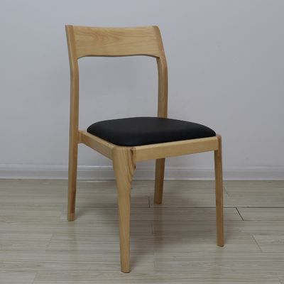 Postverpakking Y Houten Nordic Light Luxe Hotel Cafe Stapelbare leer gepoleerde eetstoel