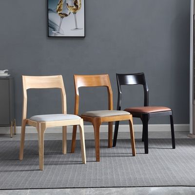 Postverpakking Y Houten Nordic Light Luxe Hotel Cafe Stapelbare leer gepoleerde eetstoel