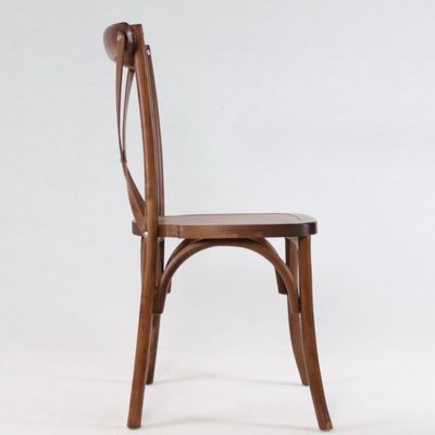 Antieke design stijl D50*W42*H88CM Stapelbare houten X-kruis rugzak Stoelen voor restaurant eten en Morden meubels