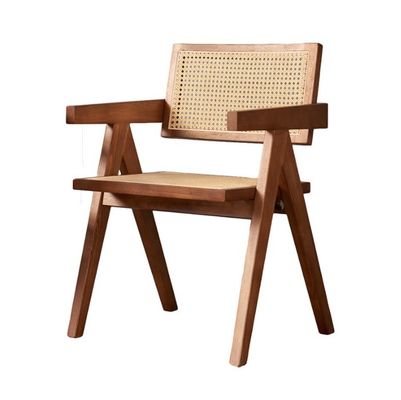 Custom massief hout armsteun rotsen stoel voor binnen klassieke eetkamermeubelen in restaurants