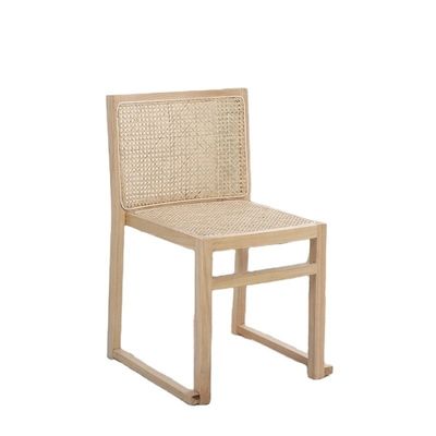 Eetkamermeubilair Echt rattan Eetstoel van massief hout voor stapelbare en Nordic Leisure