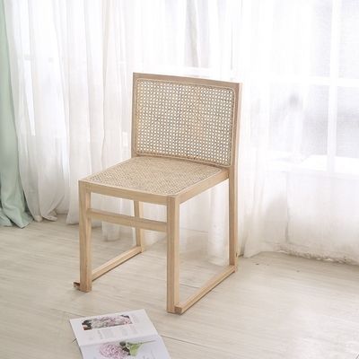 Eetkamermeubilair Echt rattan Eetstoel van massief hout voor stapelbare en Nordic Leisure