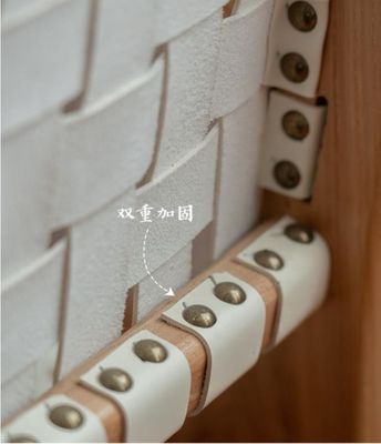 Hotel Nordic Design Solid Ash Hout Paardzadel Lederen Geweven Zit Stackable Eetstoel voor Modern Cafe en Restaurant