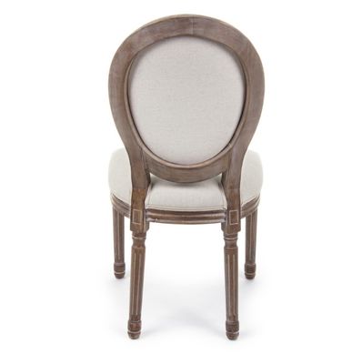 NO Geklapte Louis-bankets stoel van massief hout voor evenementen Nordic Wedding and Event Chair D54*W53*SH44.5*H76.5