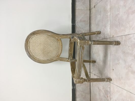 NO Geklapte Louis-bankets stoel van massief hout voor evenementen Nordic Wedding and Event Chair D54*W53*SH44.5*H76.5