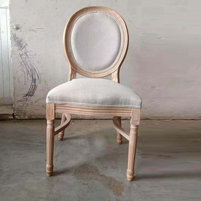 NO Geklapte Louis-bankets stoel van massief hout voor evenementen Nordic Wedding and Event Chair D54*W53*SH44.5*H76.5