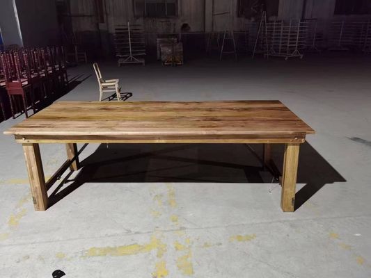 Groothandel Banquet Hotel Home Opvouwbare solide dennen hout boerderij tafel en bank in luxe klassieke stijl met postverpakking Y