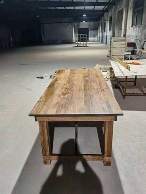 Groothandel Banquet Hotel Home Opvouwbare solide dennen hout boerderij tafel en bank in luxe klassieke stijl met postverpakking Y