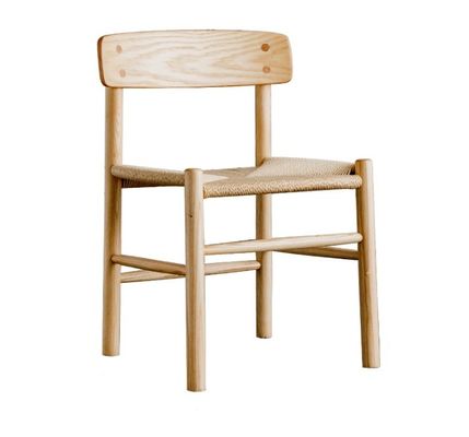 Op maat gemaakte eetkamermeubilair Nordic Hout Eetstoel Rattan stoel