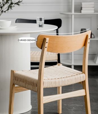 Op maat gemaakte eetkamermeubilair Nordic Hout Eetstoel Rattan stoel