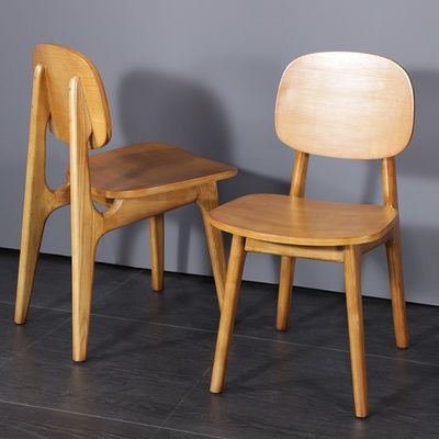 Rubberen hout Noorse restaurantstoel Prachtige houten stoelen voor moderne eetkamer
