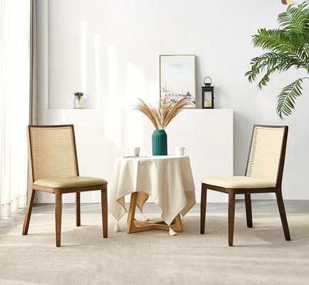 Restaurantenmeubilair Rattan stoel met ashout frame en gepoleerde stoel