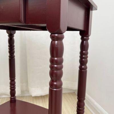 Nice Style Vintage Massivhouten Kasteel Zijde Tafel Nachtstand Met Schubben Voor Slaapkamer Woonkamer Eetkamer Meubelen OEM/ODM