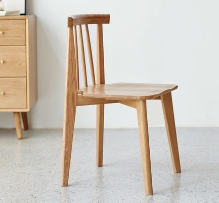 Windsor Houten stoelen Eiken houten stoel voor eetkamer en woonkamer Gewichtslimiet 150 kg Klassiek Noords restaurant