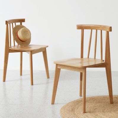 Windsor Houten stoelen Eiken houten stoel voor eetkamer en woonkamer Gewichtslimiet 150 kg Klassiek Noords restaurant