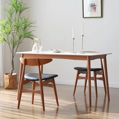 Klassieke Noordse gepoleerde houten stoelen met restaurantstoel in asframes