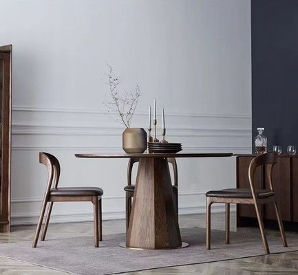 Moderne Nordieke stoel met tapijt van massief hout Eetstoelen met afmetingen W48,5cm*D55,2cm*H77cm